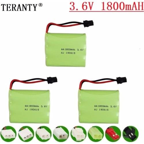 M Model ) 3.6v 1800mah NiMH Battery For Rc toys Car Tanks Trains Robots RC Boats Guns Ni-MH AA 700mah 3.6v Rechargeable Battery