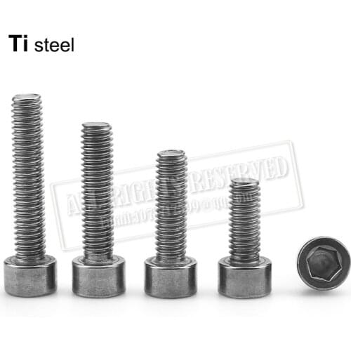 M4 bolt 8mm titanium hexagon boltti bolts titanium steels crew rod hexagon flange bolts