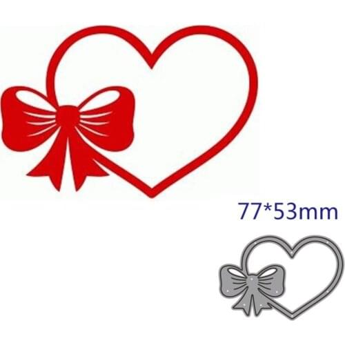 Metal cutting dies cut die mold Love bow decoration Scrapbook paper craft knife mould blade punch stencils dies