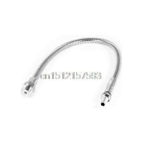 1/2"PT Male Threaded Metal Flexible Round Nozzle Water Oil Coolant Pipe Hose