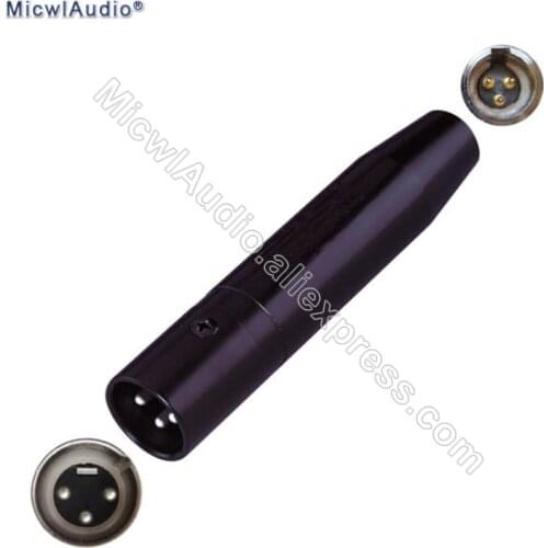 Mini XLR 3Pin Input Condenser Microphone For AKG Big 3-Pin Output 10-52 Volt Phantom Power Adapter MicwlAudio Ad-001