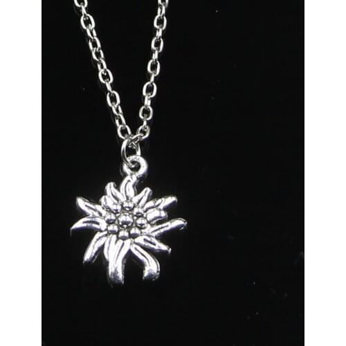 Fashion 21*17mm Sunflower flower Pendant Necklace Link Chain For Female Choker Necklace Creative Jewelry party Gift