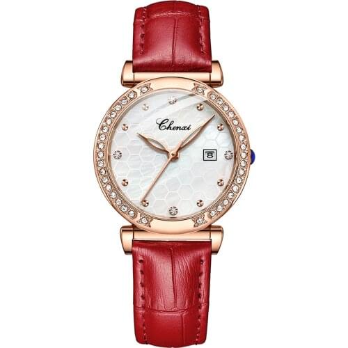 Fashion Exquisite Women Watches Ladies Best Holiday Gifts Luxury Christmas Watch Gold Silver Watch Nature Honey Mesh Dial Design