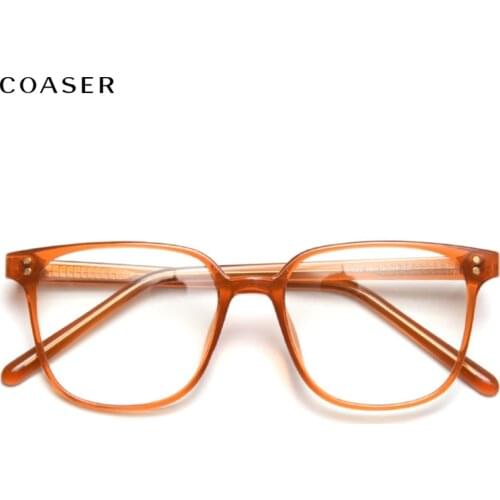Vintage Style Large Glasses Frame Women Acetate TR90 Wide Square Frame Men Optical Prescription Eyeglasses Sunglasses Eyewear