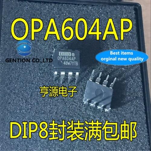 10Pcs OPA604 OPA604AP DIP-8 Fever single chip in stock 100% new and original