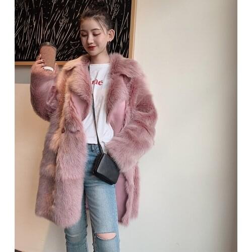 Genuine Wool Fur Coat Koean Elegant Coats and Jackets Women 2020 Warm Female Jacket Solid Women Coats Ropa Para Mujer Zjt611