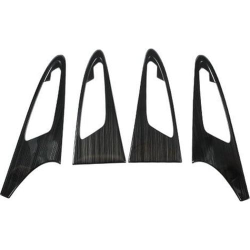 Tonlinker 4 PCS Windows Control Panel Cover sticker for CITROEN DEESSE DS7 2018-19 Car Styling Stainless steel Cover Stickers