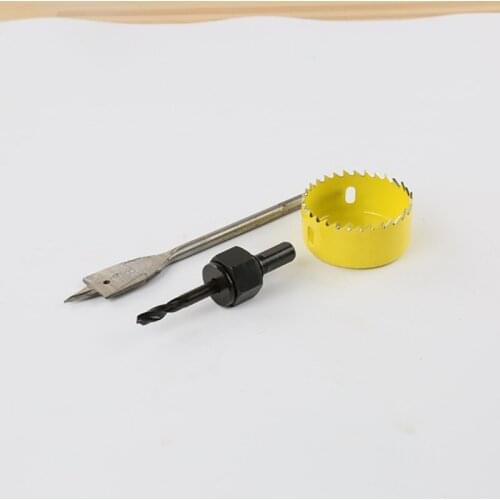 High Carbon Steel Woodworking Hole Saw Sawtooth Set PVC Board Gypsum Board Metal Flashlight Drill Reamer Multiple Colour