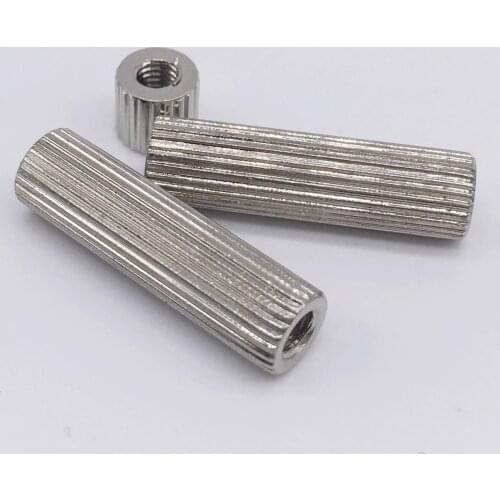 Wkooa M3 Spacer Female Round Nuts PCB Standoff Camera Nuts Threaded Pillar Brass Silver