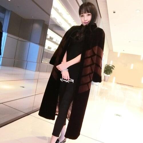 Womens Winter Jackets Faux Coat Thick Black Jacket Female Imitation Mink Fur Coats Casaco Feminino Inverno WXF74