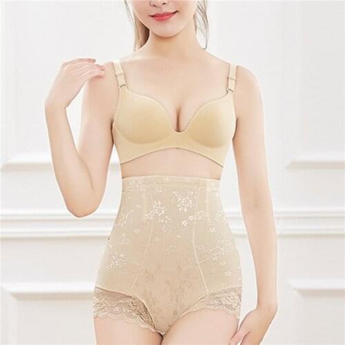Women High Waist Trainer Body Shaper Lace Zipper Tummy Belly Control Slimming Panties Shapewear New Waist Trainer