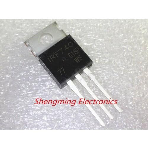 10pcs IRF740PBF IRF740 MOSFET N-CH 400V 10A TO-220