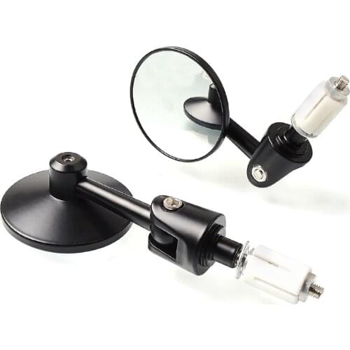 2pcs motorcycle handle bar end Mirrors Side Rearview parts For suzuki gsr gsxr 600 650 sv ltz drz 400 hayabusa honda yamaha bmw