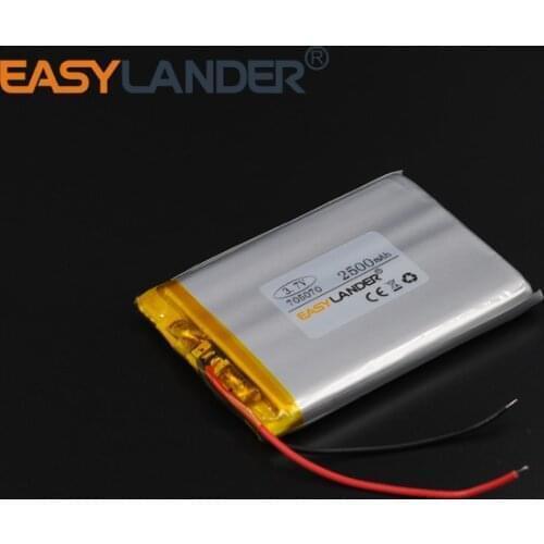 7x50x70mm 3.7V 2500mAh Rechargeable li-Polymer Li-ion Battery For Bluetooth Notebook Tablet PC Consumer electronics705070 075070