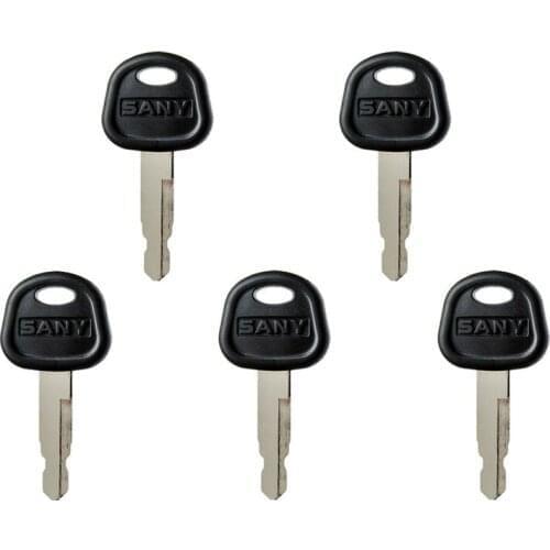 5) Ignition Keys For Sany Excavator Bulldozer Loader Heavy Equipment key Free Shipping