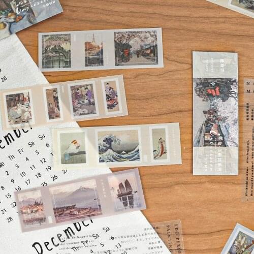 8packs/LOT impression Gallery series Creative decoration DIY PET stickers