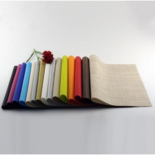 80%HOTWashable PVC Placemat Insulation Table Mat Protector Non-slip Bowl Pad Coaster
