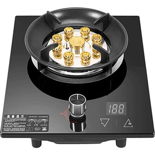 Household Single Stove Cooktop Natural Gas Desktop Hot Stove Timed Liquefied Gas Cooktop Kitchen Embedded Gas Stove