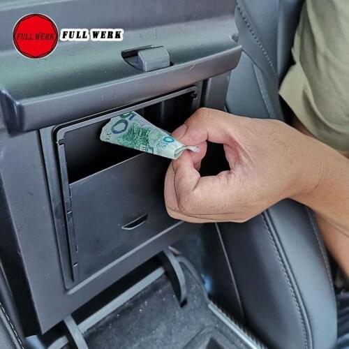 1pc ABS Car Armrest Box Storage Box Case Organizer Container for Tesla Model 3 2017-19 Transparent Hidden Holder Box Replacement