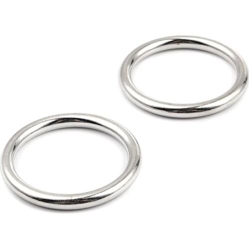 DoreenBeads Handmade Zinc Alloy Closed Soldered Jump Rings Findings Circle Ring Silver Color DIY Necklace Jewelry 3.1cm,20PCs