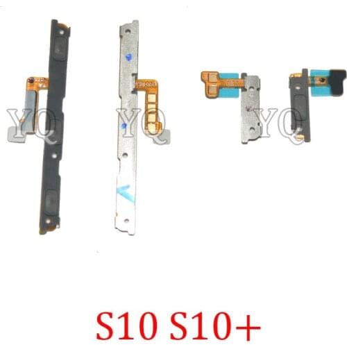 Power Volume Flex For Samsung Galaxy S10 Plus S10+ Original Phone G973 G973F G975 G975F Housing Frame Button Side Key Flex Cable