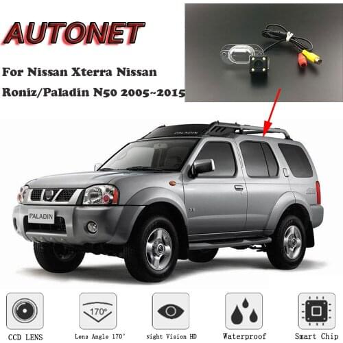 AUTONET HD Night Vision Backup Rear View camera For Nissan Xterra Nissan Roniz/Paladin N50 2005~2015 CCD/License Plate camera