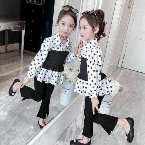 2020 Spring Autumn Baby Girl Clothes Sets 3-12 Yrs Kids Clothing Set Girls Casual Suit Long Sleeve Tops+Pants 2Pcs Outfits