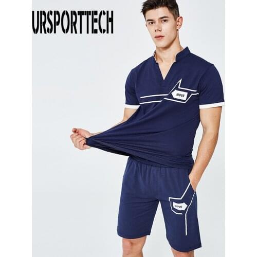 Summer New Hot Tracksuit Men sets Casual Mens Set 2 Pieces Man Suit Sportswear Outfits Short Sleeve T-shirt Shorts Jogging Set