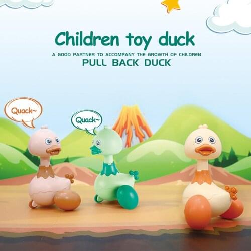 Mini Toy Car Cartoon Shape Swinging Pull Back Duck Sliding Cars Kid Educational Mobile Vehicle Model Toys Cars for Children Gift