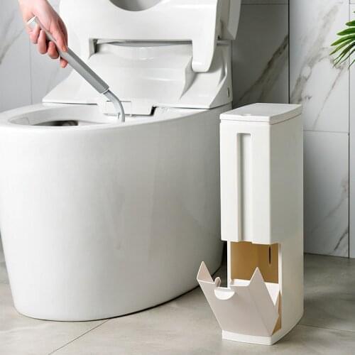 Multifunctional Cleaning Trash Can Save Space Bathroom Trash Can Kitchen Trash Can Household Trash Can Bathroom Accessories