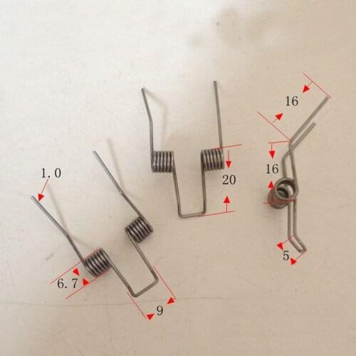 Stainless steel double torsion spring Line diameter 1.0 Outside diameter 6.7 cylinder number 6 Rotary arm spring