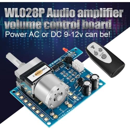 2017 New AC/DC 9V Infrared Remote Control Volume Control Board ALPS Pre Motor Potentiometer 80mmx 51mm
