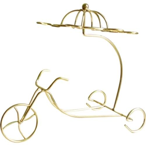 New Delicate Red Wine Bottle Glasses Holder Hanging Upside Down Cup Goblets Display Rack (golden)