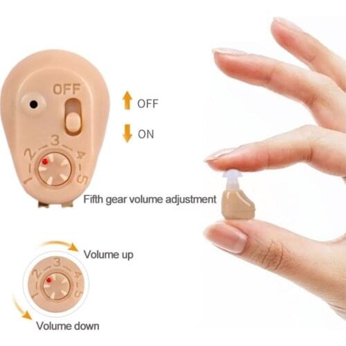 Rechargeable Hearing Aid Audiphone Mini Hearing Amplifier Ear Sound Amplifier Hearing Aids For Older