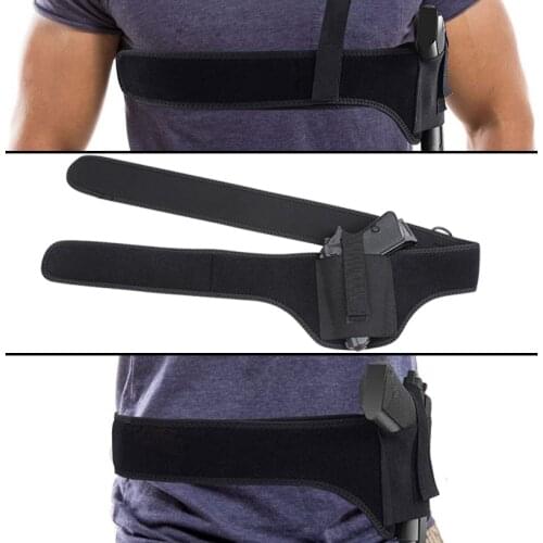 Underarm Waist Concealed Pistol Holster Unversal Adjustable Belt Length For Pistol Glock Sig Suaer G2C 1911 Makarov Gun Holder