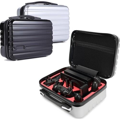 Portable ABS Hard Shell Protective Storage Carrying Bag Big Capacity Zipper Handle Case for Ninteno Switch Console All Accessory