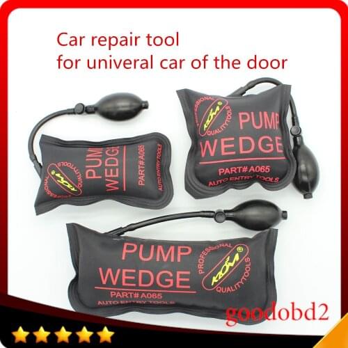 Small car Promotion 3pcs/lot Black S/M/L Professional Car Diagnostic Tool KLOM Pump Air Wedge Airbag Car Repairing Tool Kit
