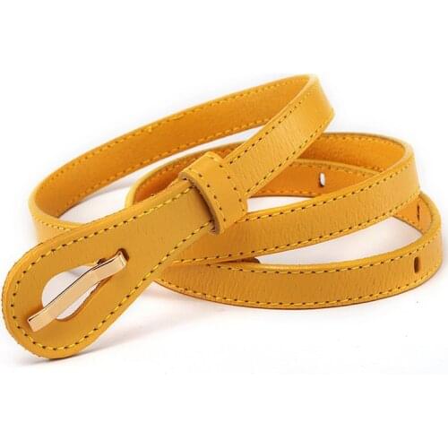 [HIMUNU] Newest Brand Luxury Pin Buckle Cowhide Female Belt for Women Hip-Hop Genuine Leather Jeans Girdles Strap Candy 8 Colors