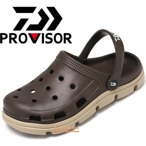 Hot Sale Daiwa Unisex Fishing Slippers Summer Anti Slip EVA Breathable Sandals for Men Waterproof Wading Shoes Women Autumn 2021