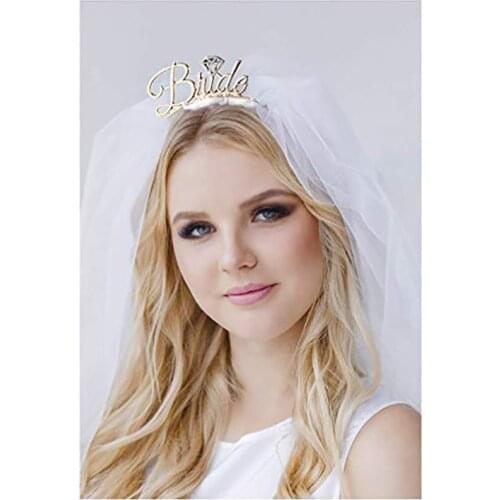 Bridesmaid Team Bride Tiara Crown Headband bride to be sash veil Bachelorette Hen Party Wedding Bridal Shower Decoration gift