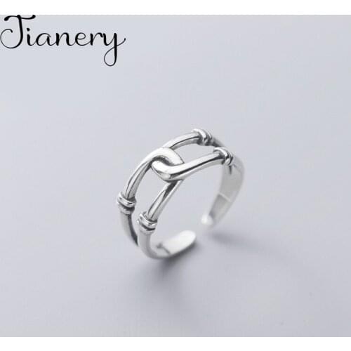 Bohemian Vintage Big Cross Chains Rings For Women Lady Men Antique Knuckle Rings Boho Jewelry Anillos 2021