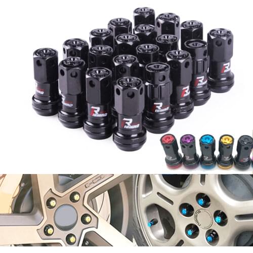 High quality R40 Style Steel Racing Wheel Lug Nuts Racing composite Lock Lug Nuts with Security Key M12x1.5/1.25