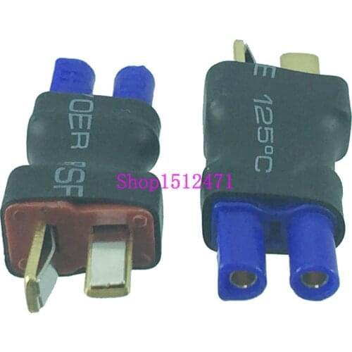 1PCE T-Plug Deans Male to EC2 Female No Wire adapter connector for LiPo battery