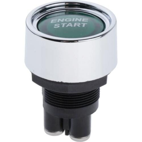 1 Packs Engine Start Button Ignition Switch 50A For Car Green -Universal