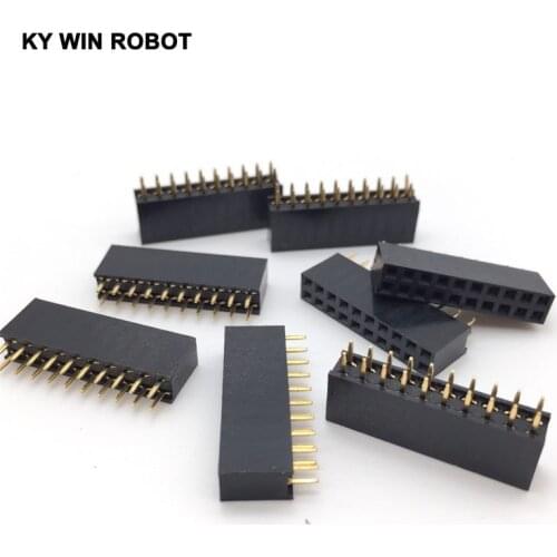 10 Pcs 2.54mm 2x10 20-Pin Female Pin Header Socket Connector Strip