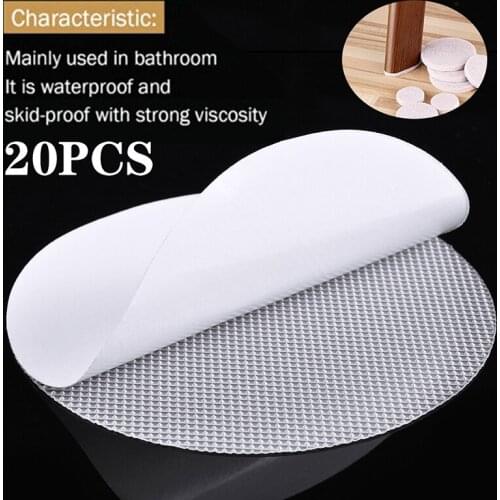 20Pcs Anti-slip Stickers Safety Bathtub Shower Bath Self-Adhesive Pad For Tub Swimming Pools Steps Anti-slip Sticker