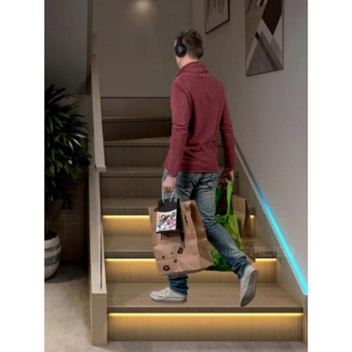 36 Channel LED Controller with PIR Motion Sensor for Control Each Stair Light,Indoor Motion Night light DC12V & 24V Flexible L