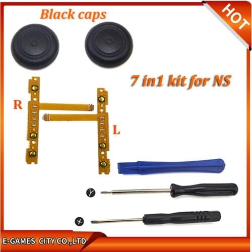 7 In1 3D Analog Joystick Switch Thumb Stick Controller Module Sensor Potentiometer Repair Tool Replacement for Nintend Switch NS