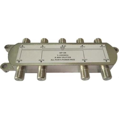 8 Way Port TV Signal Satellite Sat Coaxial Diplexer Combiner Splitter Combiners Cable Switch Switcher For TV Signal Splitter