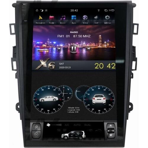 AOONAV 13.6 inch car GPS Radio GPS navigation For FORD-mondeo 2017-2018 DVD player vertical screen Android 9.0 support carplay